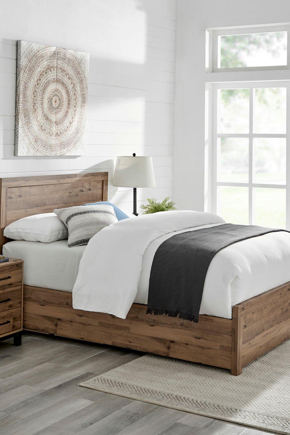Brookes Wooden Ottoman Storage - Bed Frame